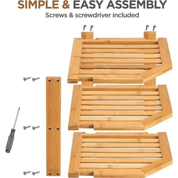 Plate Organizer for Cabinet - Bamboo Kitchen and Bathroom Organization - Picture 5 of 6